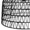 Hello Honey® 19.5" Charcoal Gray Woven Pendant Lamp